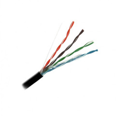 Кабель Caplex Cat5e 4 пары UTP PE (внешний), чёрный, коробка 305 м