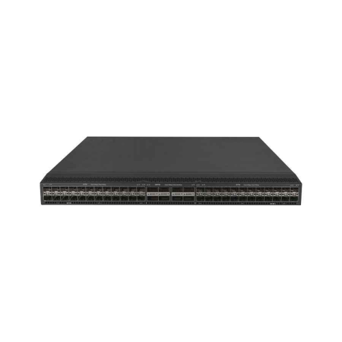 КОММУТАТОР S6850-56HF L3 Ethernet Switch c 48 SFP28 портами and 8 QSFP28 портами, с 2 модулями питания AC, 5 блоками вентиляторов. Выдув назад.