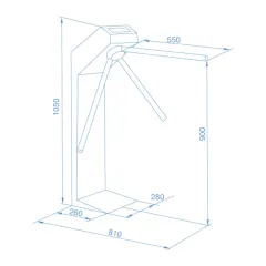 Турникет-трипод PERCo-TTR-04.1G