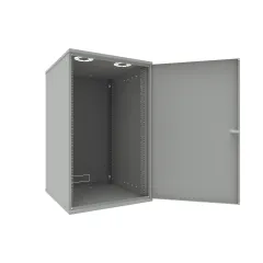 Шкаф телекоммуникационный настенный 18U, 523х600х866мм серия LITE (металлическая дверь)