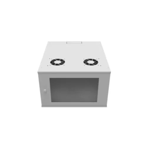 Шкаф телекоммуникационный настенный 6U, 523х450х332мм серия LITE (стеклянная дверь)