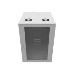 Шкаф телекоммуникационный настенный 15U, 523х600х732мм серия LITE (стеклянная дверь)