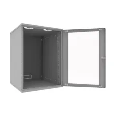 Шкаф телекоммуникационный настенный 15U, 523х600х732мм серия LITE (стеклянная дверь)