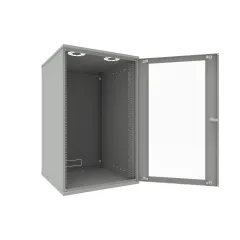 Шкаф телекоммуникационный настенный 18U, 523х600х866мм серия LITE (стеклянная дверь)