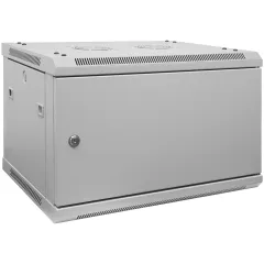 Шкаф телекоммуникационный настенный 9U, 600х450х500 (ШхГхВ) (металлическая дверь)