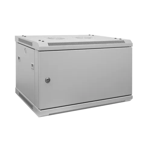 Шкаф телекоммуникационный настенный 9U, 600х450х500 (ШхГхВ) (металлическая дверь)