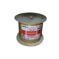 Кабель U/UTP4 cat.5e NETKO, 24 AWG BC, на катушке, PE, outdoor, 305м