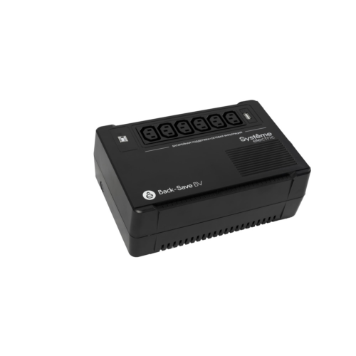 ИБП Back-Save BV Systeme Electric 600 ВА, автоматическая регулировка напряжения, 6 розеток С13, 230 В, 1 USB Type-A