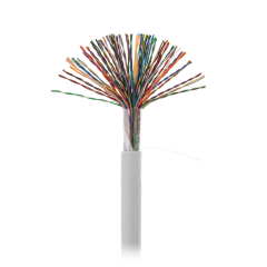 Кабель NETLAN U/UTP 50 пар, Кат.5 (Класс D), 100МГц, одножильный, BC (чистая медь), внутренний, PVC нг(B), серый, 305м