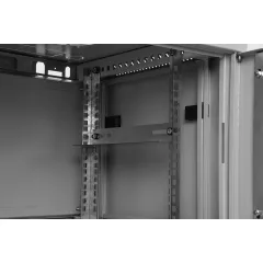 Шкаф телекоммуникационный настенный 6U, 600х450х370мм (металлическая дверь)