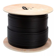 Кабель витая пара LANsens UTP, 4 пары Cat.5e, PE, outdoor messenger, master, 305м