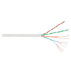 Кабель NIKOLAN U/UTP, 4 пары, Кат.5e, многожильный, 24 AWG, внутренний, LSZH, 305м