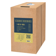 Кабель витая пара LANsens UTP, 2 пары Cat.5e, PVC, indoor, 305м