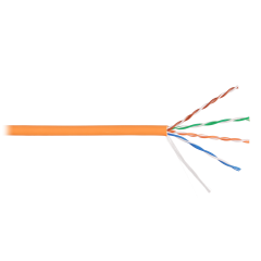 Кабель NIKOLAN U/UTP 4 пары, Кат.5e (Класс D), тест по ISO/IEC, 100МГц, одножильный, BC (чистая медь), 24AWG (0,511мм), внутренний, LSZH нг(А)-HFLTx,