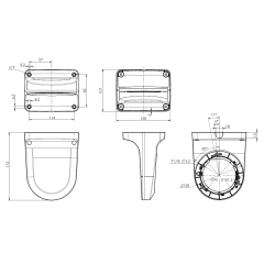 Настенный кронштейн для купольных камер OMNY ACC VD3