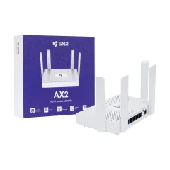 Беспроводной маршрутизатор SNR AX2, 802.11a/b/g/n/ac/ax, 5xGE RJ45
