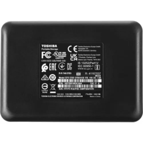 Жесткий диск Toshiba USB 3.0 1Tb HDTB510EK3AA Canvio Basics 2.5" черный