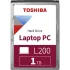 Жесткий диск Toshiba SATA-III 1Tb HDWL110UZSVA Notebook L200 Slim (5400rpm) 128Mb 2.5"