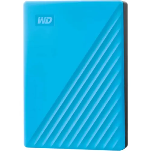 Жесткий диск WD USB 3.0 4Tb WDBPKJ0040BBL-WESN My Passport 2.5" голубой