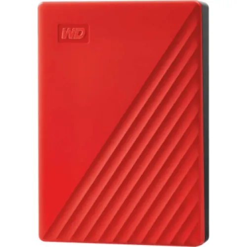 Жесткий диск WD USB 3.2 Gen 1 4Tb WDBPKJ0040BRD-WESN My Passport 2.5" красный
