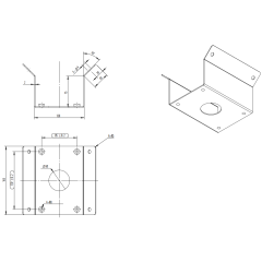 Крепление на внешний угол для поворотных камер OMNY