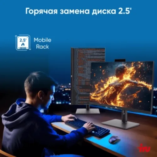 Моноблок IRU 23ID 23.8" Full HD i5 12400 (2.5) 16Gb SSD512Gb UHDG 730 CR Windows 11 Pro GbitEth WiFi