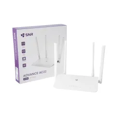 Wi-Fi роутер SNR ADVANCE AC22, 802.11a/b/g/n, 802.11ac Wave 2, 5xGE RJ45