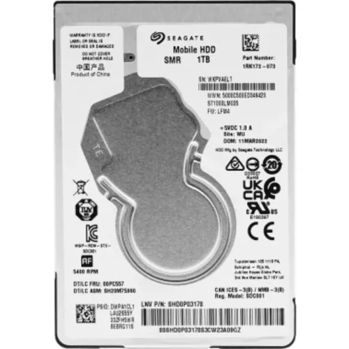 Жесткий диск Seagate SATA-III 1Tb ST1000LM035 Notebook/Desktop (5400rpm) 128Mb 2.5"