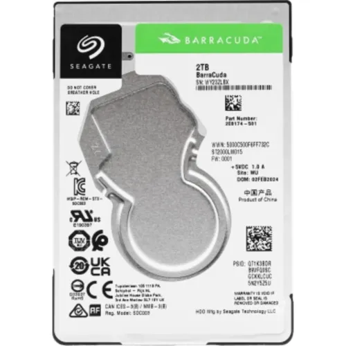 Жесткий диск Seagate SATA-III 2Tb ST2000LM015 Notebook/Desktop Barracuda (5400rpm) 128Mb 2.5"