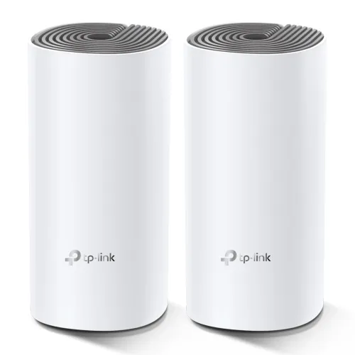 Комплект - Беспроводной маршрутизаитор AC1200 Домашняя Mesh Wi-Fi система Deco E4 (2 устройства)