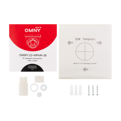 Камера сетевая купольная 4Мп OMNY Base LD-MP4M-28 с микрофоном, объектив 2.8мм, DWDR