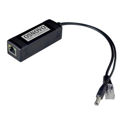 1-портовый сплиттер Osnovo PoE Splitter/2, 802.3af, 10/100Mbps, 12В/1А