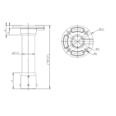 Крепление на гор.поверхность для поворотных камер OMNY