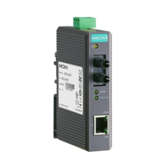 Медиаконвертер Ethernet 10/100BaseTX в 100BaseFX (многомодовое оптоволокно) в пластиковом корпусе MOXA