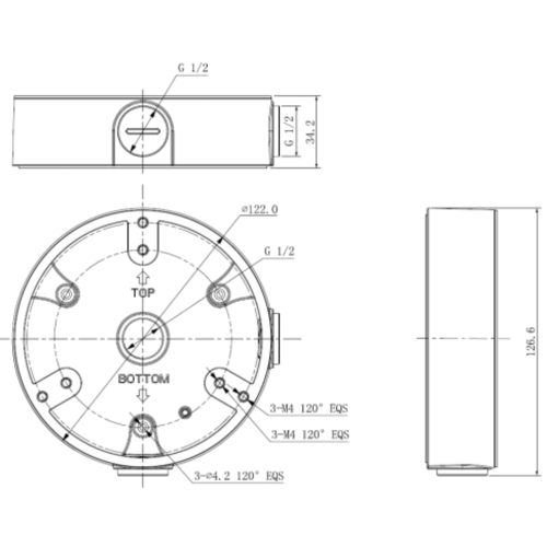 Монтажная коробка DAHUA DH-PFA134