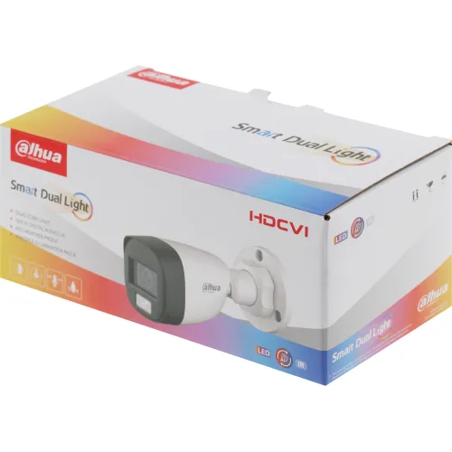 Камера видеонаблюдения аналоговая Dahua DH-HAC-HFW1200CLP-IL-A-0280B-S6 2.8-2.8мм HD-CVI HD-TVI цв. корп.:белый (DH-HAC-HFW1200CLP-IL-A-0280B)