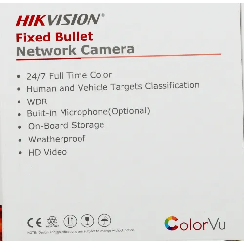 Камера видеонаблюдения IP Hikvision DS-2CD2047G2-LU(C)(2.8mm) 2.8-2.8мм цв. корп.:белый