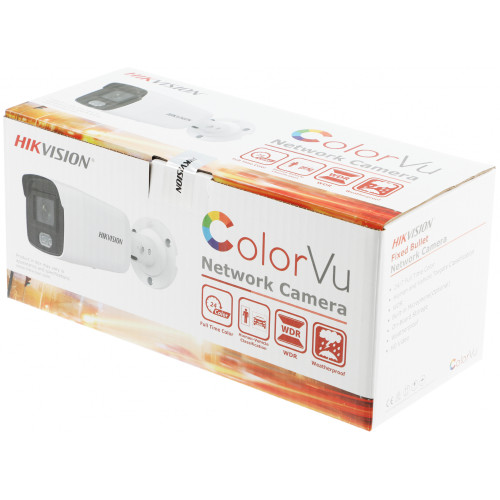 Камера видеонаблюдения IP Hikvision DS-2CD2047G2-LU(C)(4MM) 4-4мм цв. корп.:белый