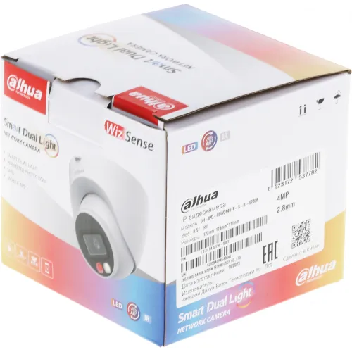Камера видеонаблюдения IP Dahua DH-IPC-HDW2449TP-S-IL-0280B 2.8-2.8мм цв. корп.:белый