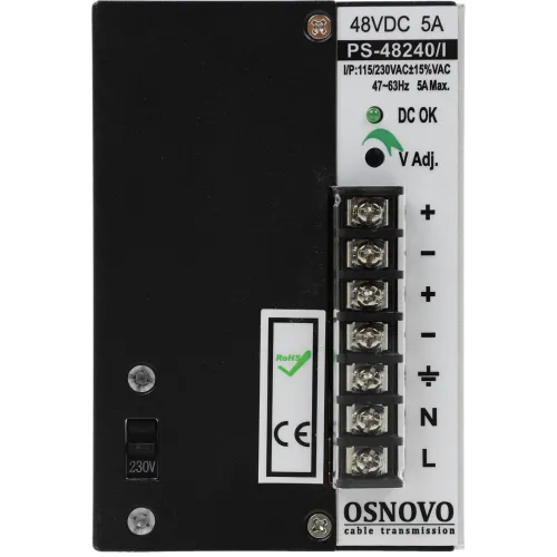 Блок питания AC/DC Osnovo PS-48240/I 45В 53В 240Вт