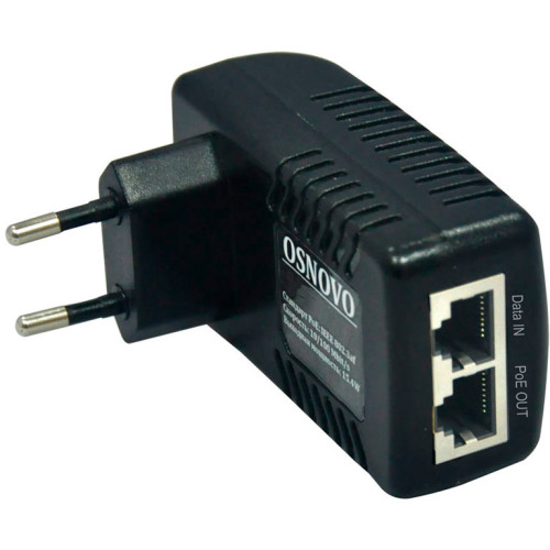 Инжектор PoE Osnovo Midspan-1/151A 10/100BASE-T 15.4Вт 100-240В(АС)