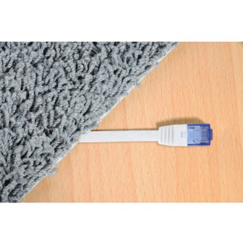 Патч-корд Hama UTP 4 пары cat.6 5м белый RJ-45 (m)-RJ-45 (m) (00053773)