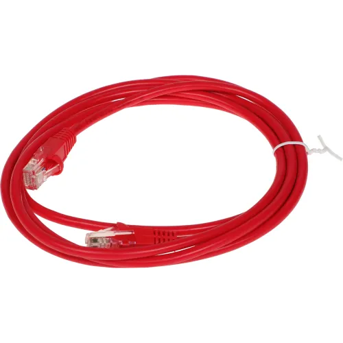 Патч-корд Buro UTP 4 пары cat.5E CCA molded 2м красный RJ-45 (m)-RJ-45 (m) (UTP-5E-2M-R)