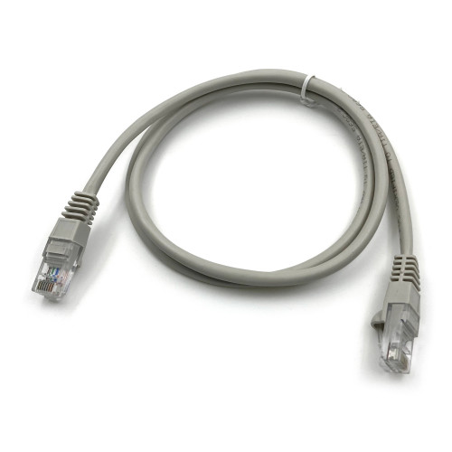 Патч-корд Buro UTP 4 пары cat.5E CCA molded 1м серый RJ-45 (m)-RJ-45 (m) (UTP-5E-1M-G)