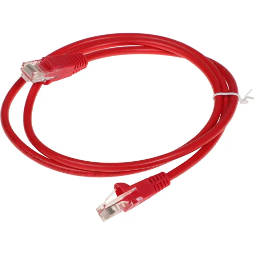 Патч-корд Buro UTP 4 пары cat.5E CCA molded 1м красный RJ-45 (m)-RJ-45 (m) (UTP-5E-1M-R)