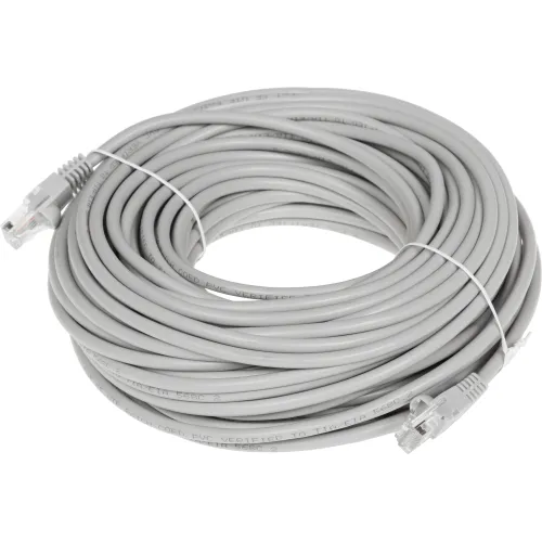 Патч-корд Buro UTP-5E-25M-G UTP 4 пары cat.5E CCA molded 25м серый RJ-45 (m)-RJ-45 (m)