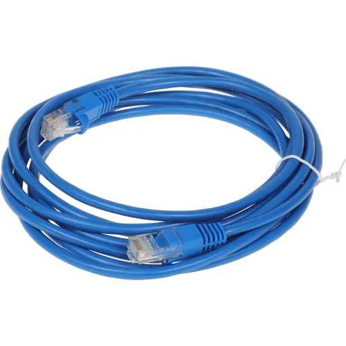 Патч-корд Buro UTP-5E-3M-BL UTP 4 пары cat.5E CCA molded 3м синий RJ-45 (m)-RJ-45 (m)