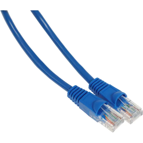Патч-корд Buro UTP-5E-3M-BL UTP 4 пары cat.5E CCA molded 3м синий RJ-45 (m)-RJ-45 (m)