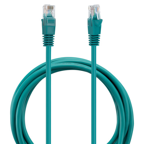 Патч-корд Buro UTP-5E-2M-GR UTP 4 пары cat.5E CCA molded 2м зеленый RJ-45 (m)-RJ-45 (m)