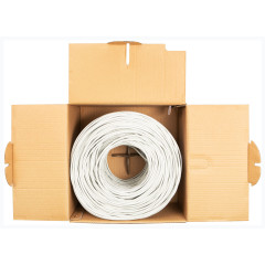 Кабель сетевой Buro BU-CCA-045 UTP 4 пары cat.5E solid 0.45мм CCA 305м серый